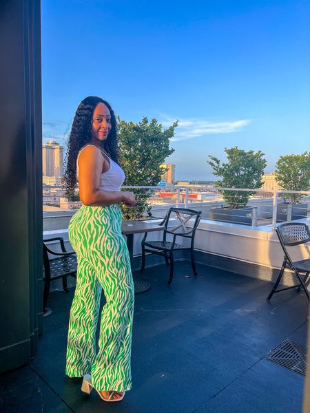 Rooftop Vibes! 
.
.
.
These high waist flared pants are so comfy and chic. I paired them with a white cotton seamless tank and white chunky flats 

#LTKunder100 #LTKstyletip #LTKFind