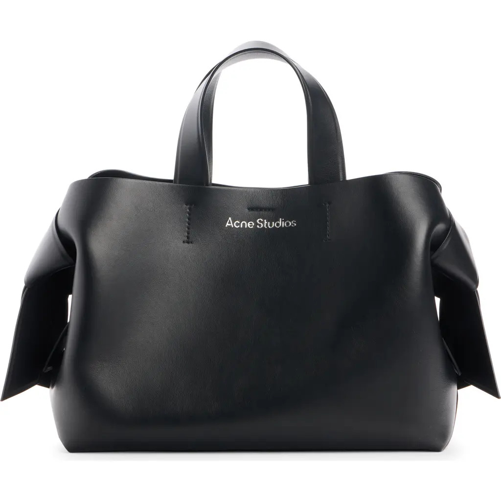 Acne Studios Musubi Leather Tote in Black at Nordstrom | Nordstrom