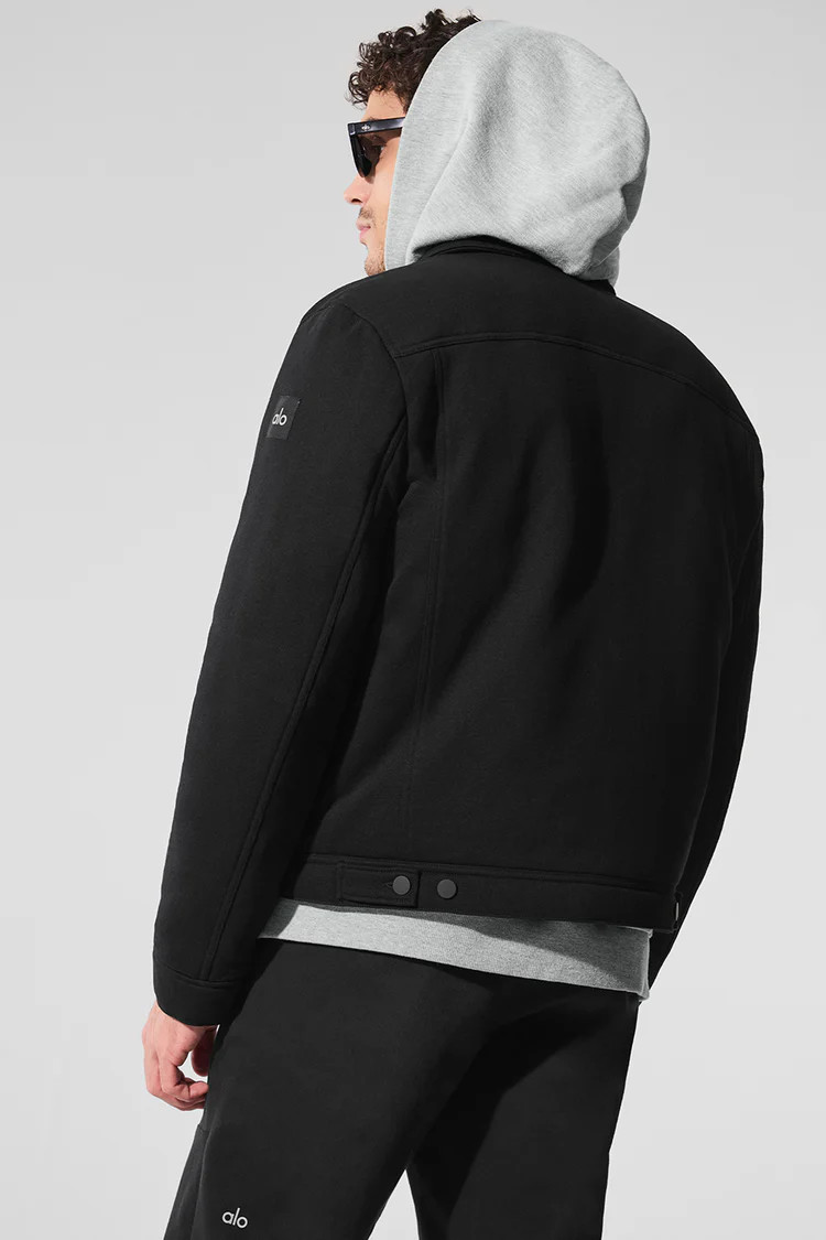Ease Trucker Jacket - Black | Alo Yoga (US)