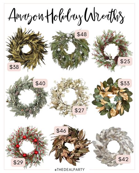 Holiday Wreaths | Christmas Wreaths | Holiday Decor | Christmas Decor 

#LTKHoliday #LTKhome #LTKSeasonal