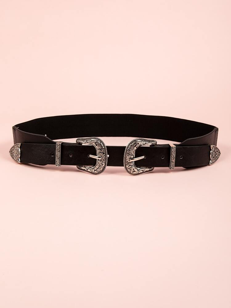 Textured Buckle Western Belt | SHEIN