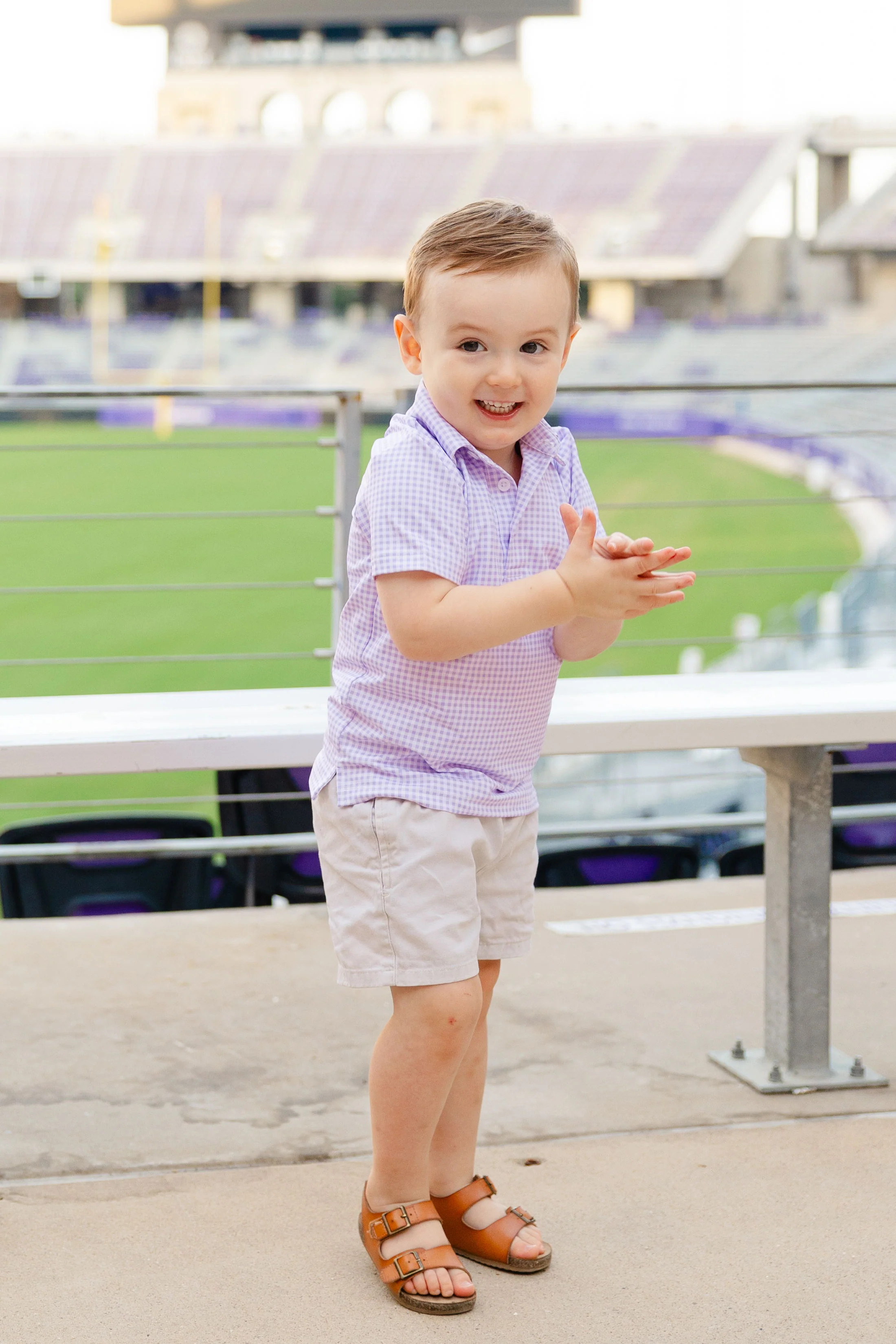 Purple Plaid Boys' Polo (FINAL SALE) | Poppy Kids Co