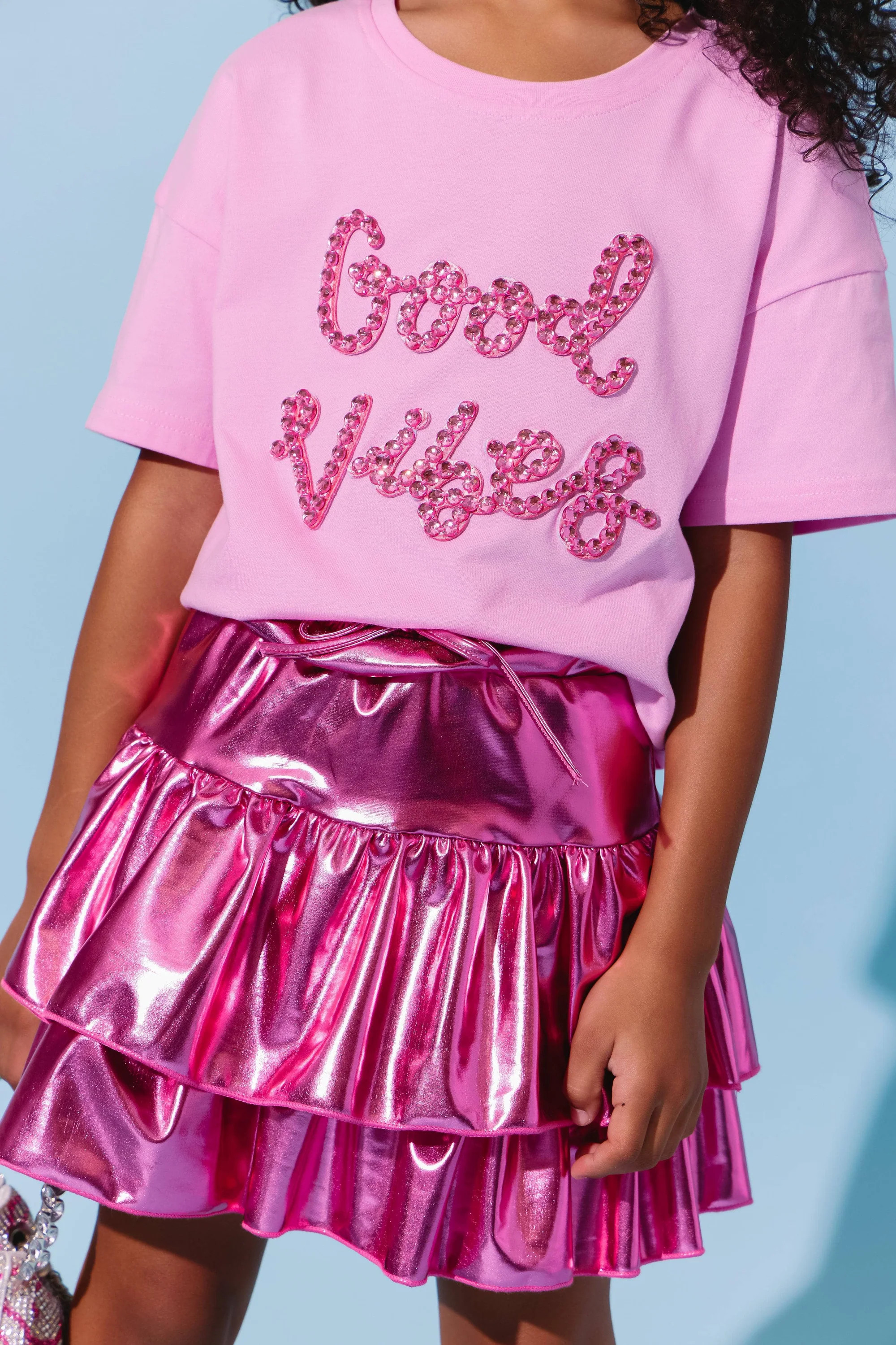 Metallic Ruffle Skort | Lola + The Boys