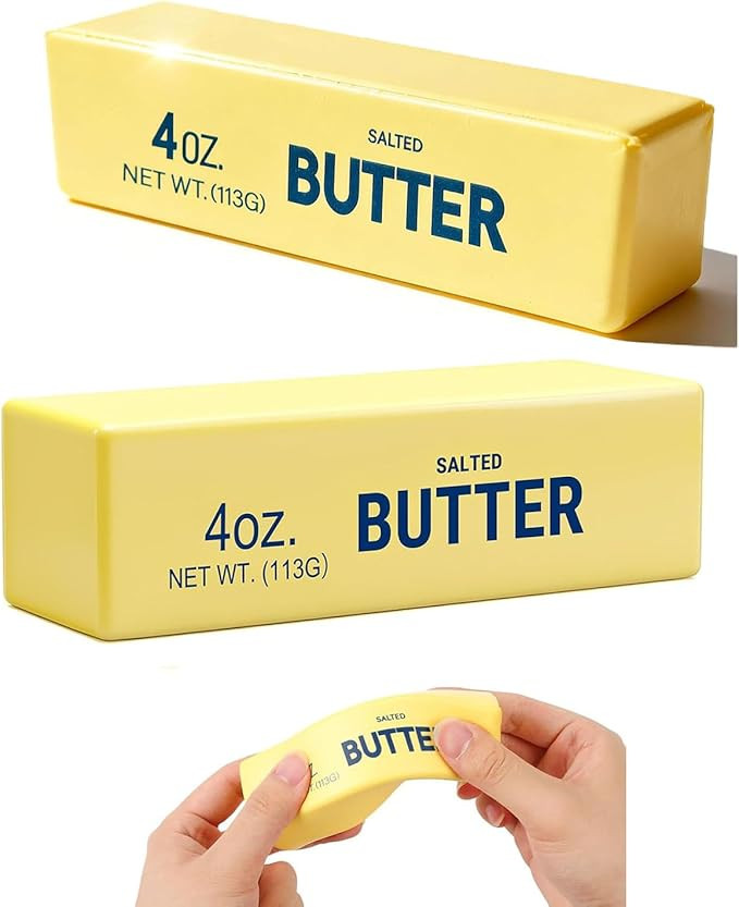 2 Pack Slow Rising Squishy Butter Stick Soft Butter Stick Squishies Toy, Slow Rising Sensory Fidg... | Amazon (US)