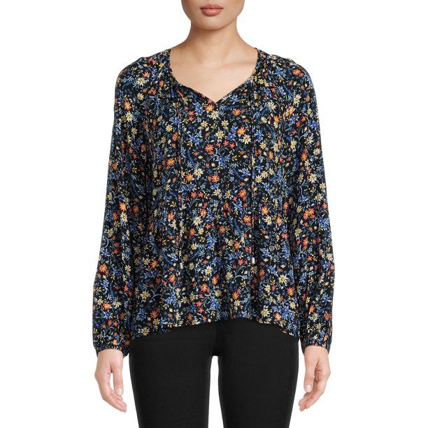 Time and Tru Women's Peplum Top - Walmart.com | Walmart (US)