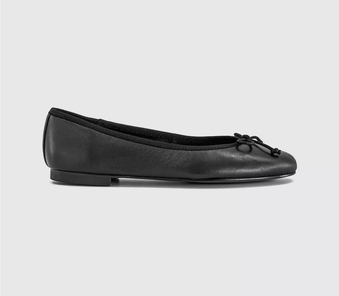 Tony Bianco Comma Ballet Pumps Black - Flat Shoes for Women | Office Shoes (UK)