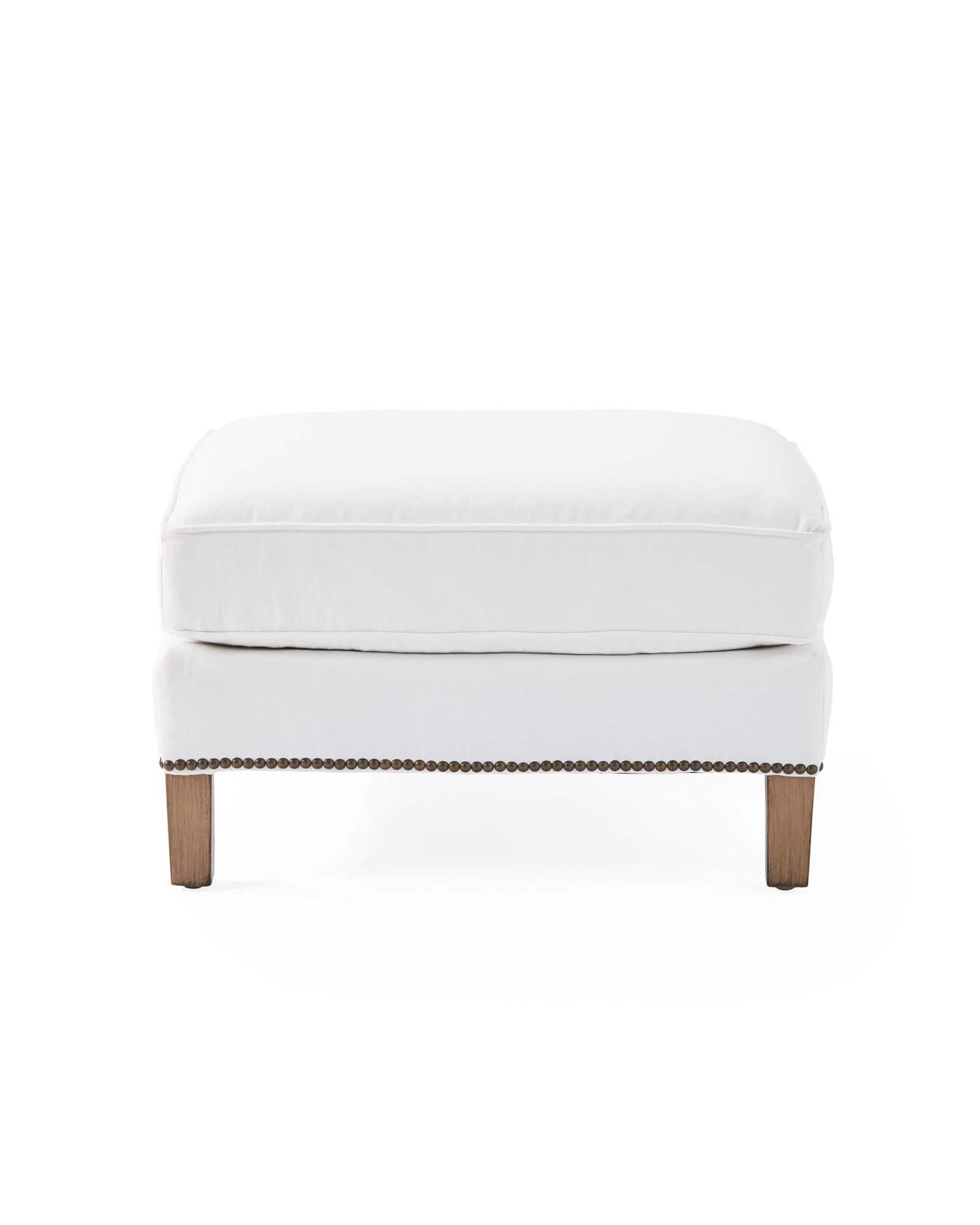 Canyon Ottoman with Nailheads | Serena and Lily