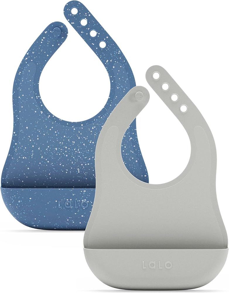 Lalo The Bib - Waterproof, Non-Toxic Silicone Baby Bib with Adjustable Neck Band & Silicone Food ... | Amazon (US)