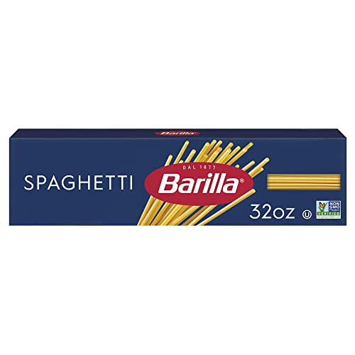 Barilla Spaghetti Pasta, 32 oz. Box - Non-GMO, Made with Durum Wheat Semolina - Kosher Certified | Amazon (US)