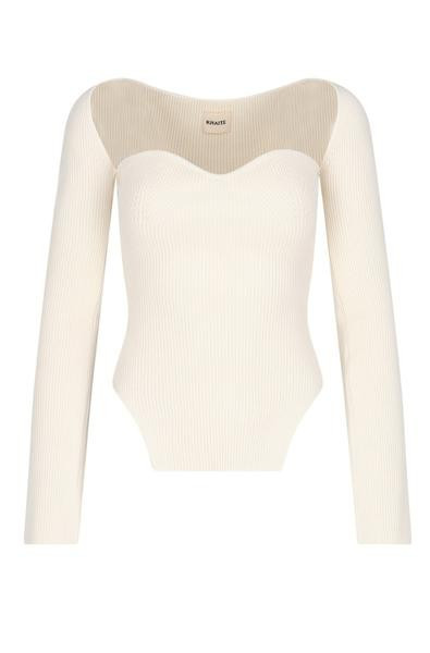 Khaite Maddy Bustier Knitted Top | Cettire Global