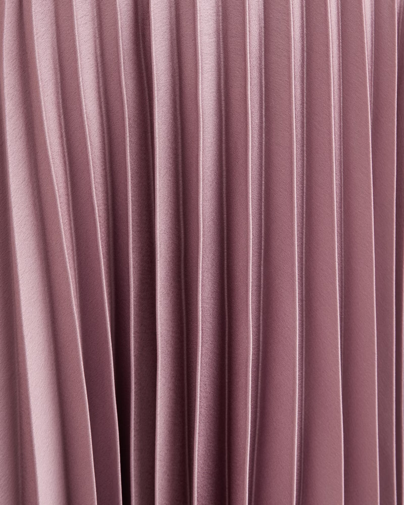 Plunge Pleated Mini Dress | Abercrombie & Fitch (US)