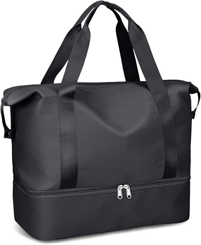 Globalstore Travel Duffle Bag Large Gym Tote Bag for Women, 37L Weekender Bag Dry & Wet Seperated... | Amazon (CA)