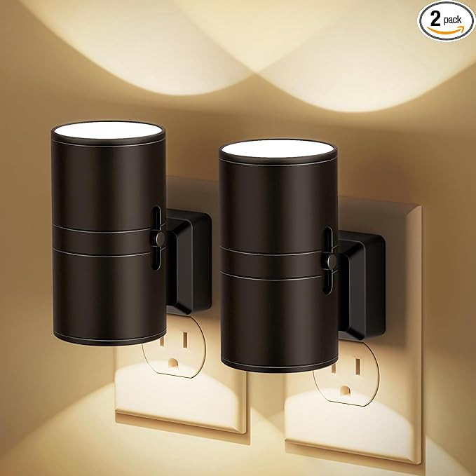 Night Lights Plug into Wall, Dimmable Night Light Plug in, Modern Night Lights with Dusk to Dawn ... | Amazon (US)