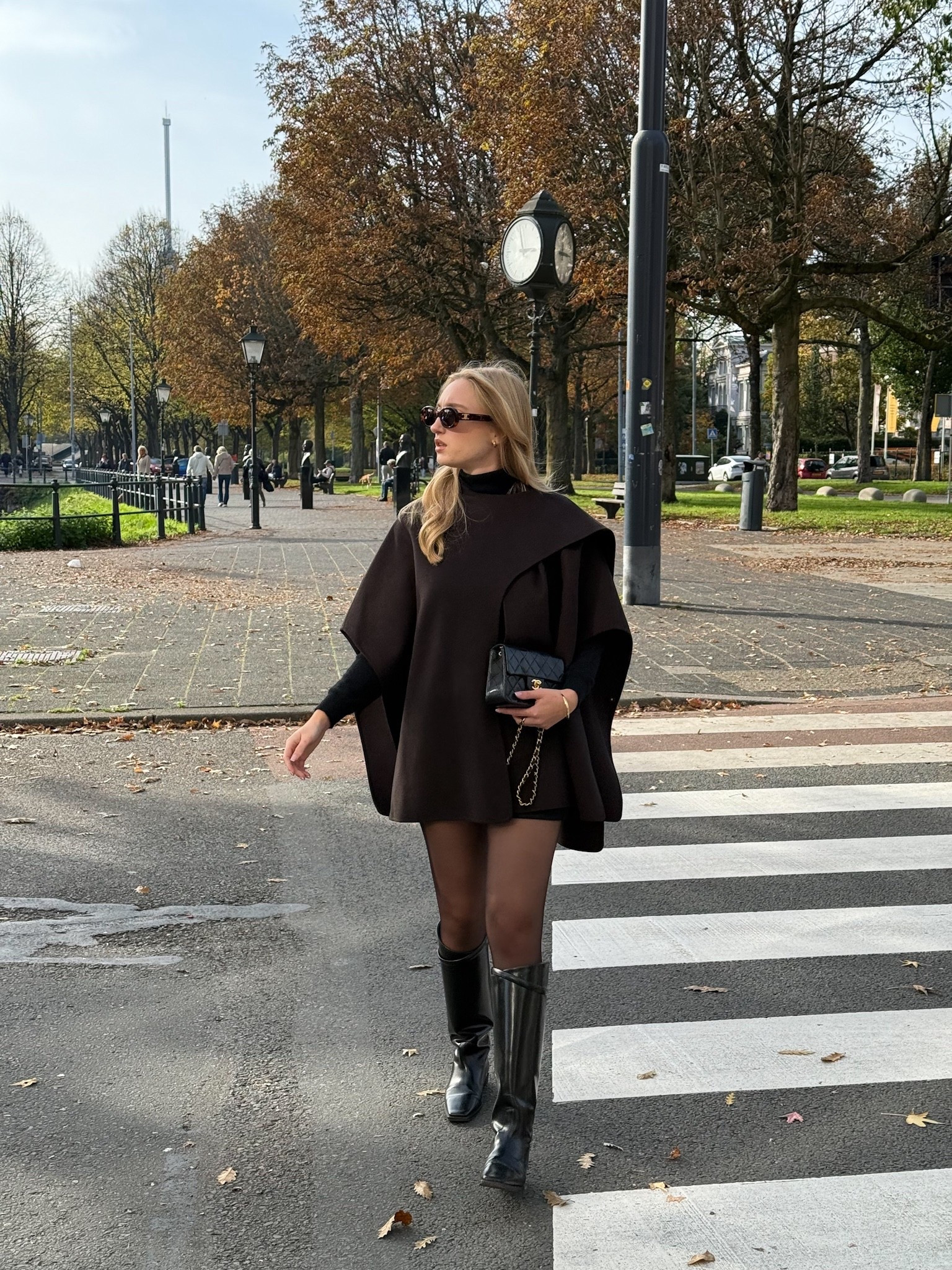 Autumn outfit in chocolate brown with a cape and knee high boots 

#LTKautumn #LTKeurope #LTKstyletip
