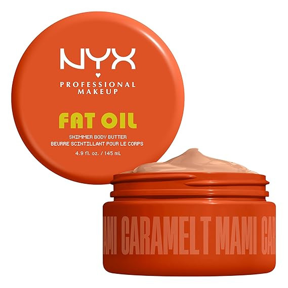 NYX PROFESSIONAL MAKEUP Fat Oil Body Butter in Caramelt Mami, Caramel Scented Body Cream with Avo... | Amazon (US)