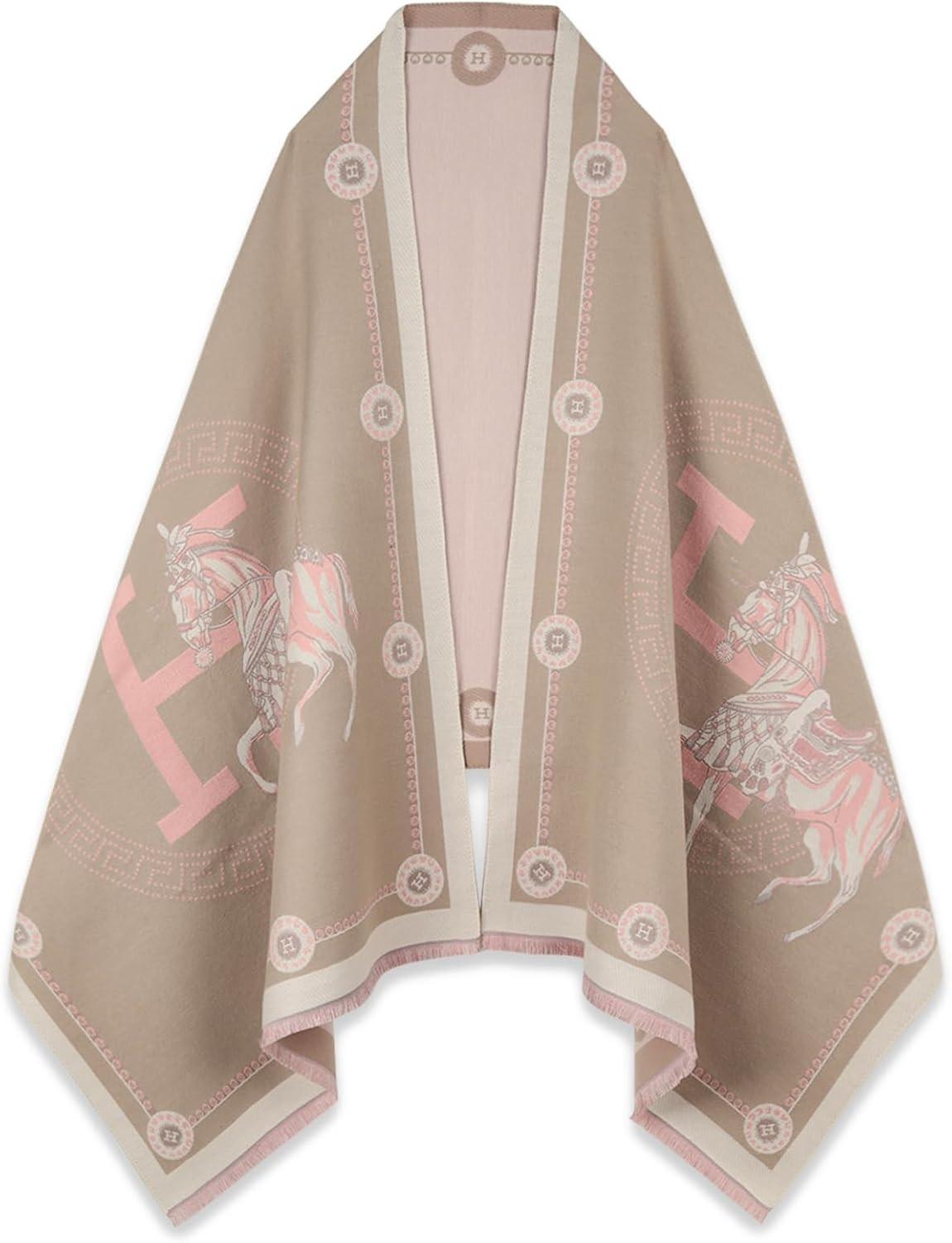 EXTREE Scarfs for Women Pashmina Silky Shawl Wrap for Evening Dressing Blanket Open Front Poncho Cape | Amazon (US)