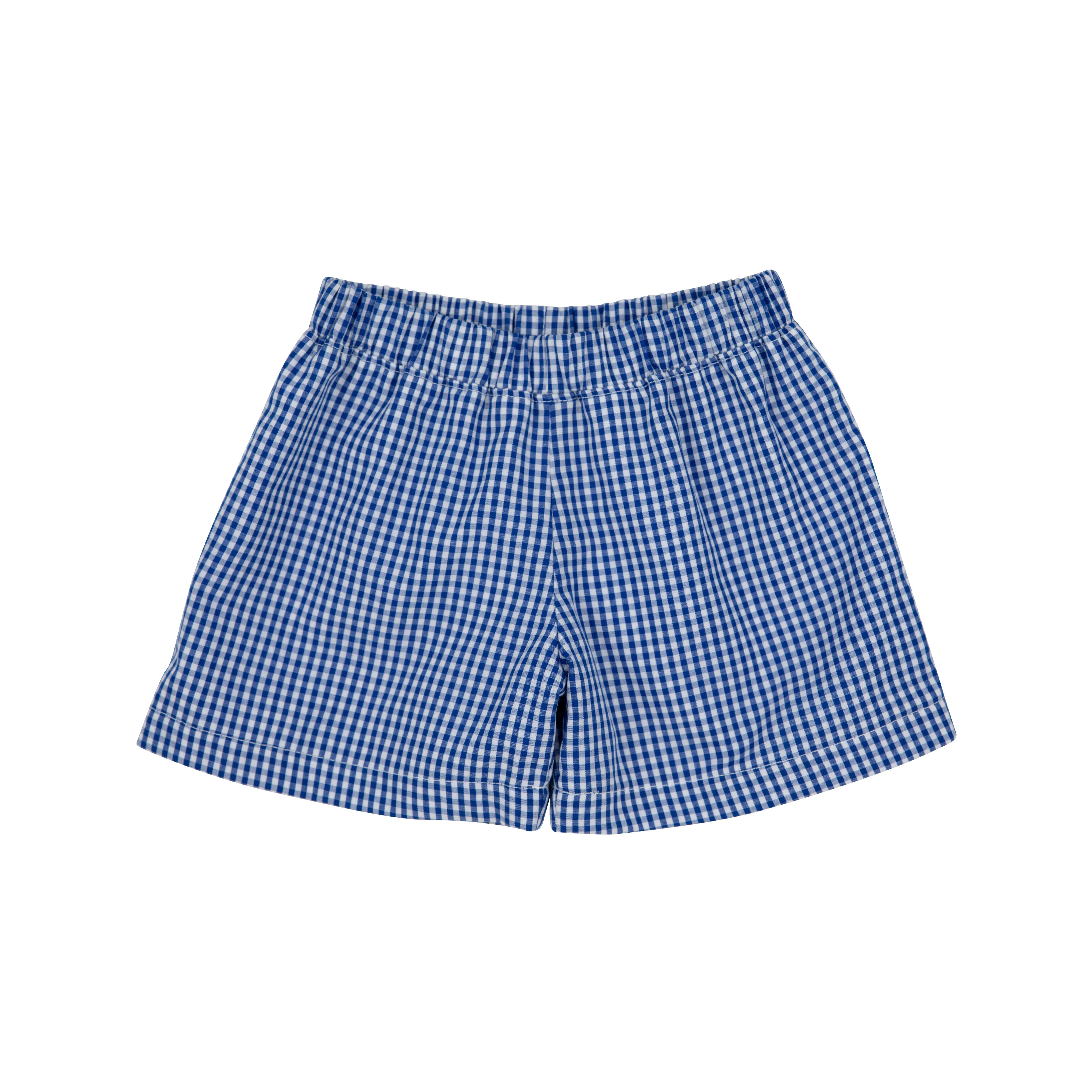 Shelton Shorts - Rockefeller Royal Gingham with Worth Avenue White | The Beaufort Bonnet Company