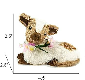 Nature Vibe 4 Inches Farm Animals Easter Decor,Set of 3 Sisal Animals Figurines w Spring Decor Fl... | Amazon (US)