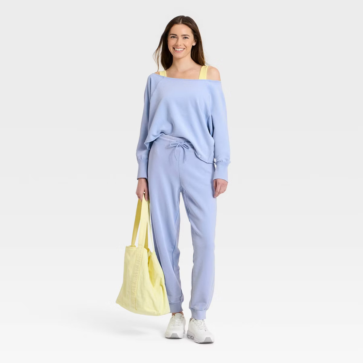Women's French Terry Off-The-Shoulder Sweatshirt - JoyLab™ | Target