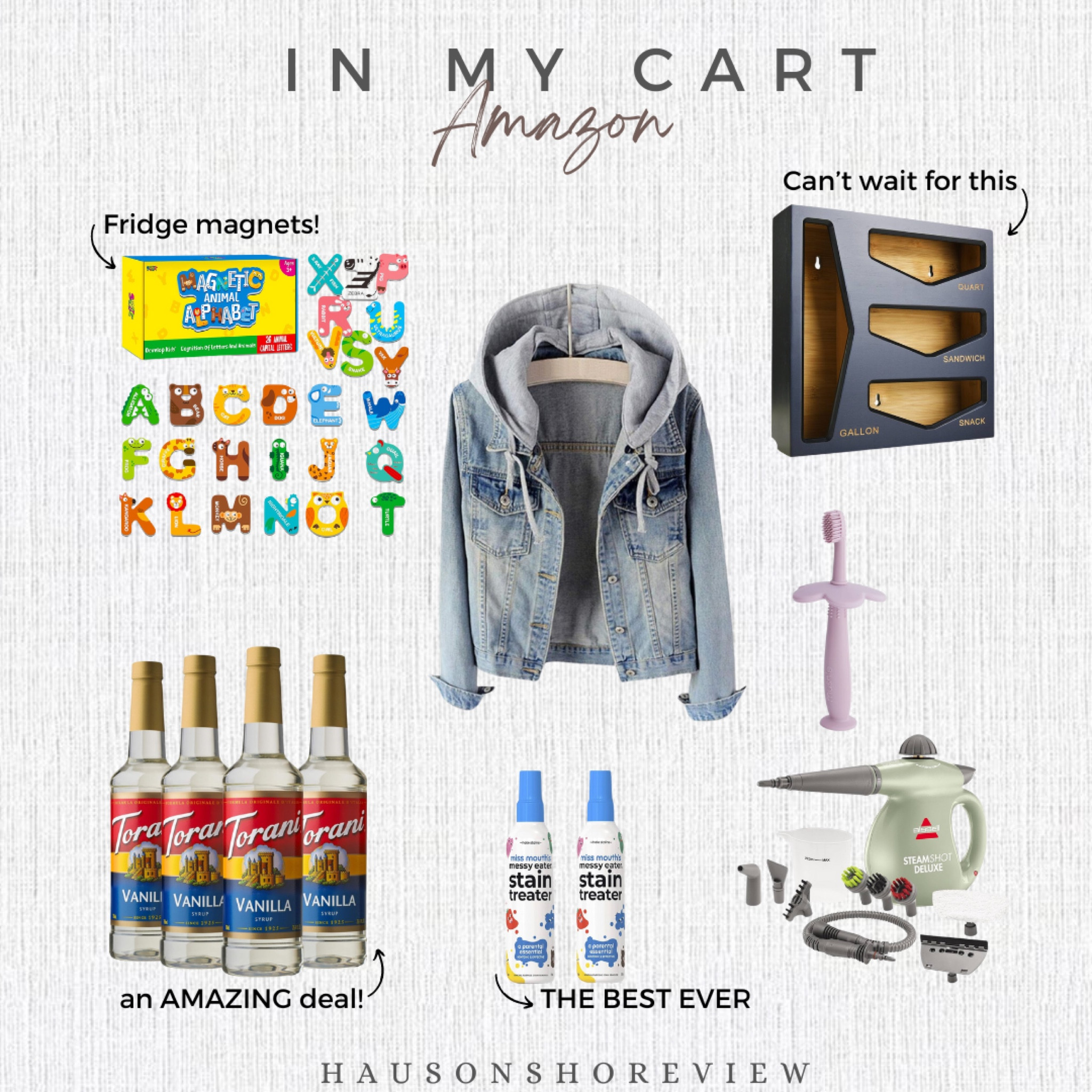 Some of our favorite staples, and a few new things to try! Loving this jacket!!

Amazon. Amazon shopping. Amazon favorites. Kitchen favorites. Kitchen organization. Kitchen things. Amazon kitchen. Toddler favorites. Toddler toys. Toddler gift. Toddler girl. Magnets. Fridge magnet. Kitchen toys. Educational toys. Educational toddler toys. Laundry favorites. Laundry room. Stain remover. Steamer. Cleaning must haves. Cleaning favorites. Cleaning routine. Kid must haves. New parents. Baby shower gift. Toddler toothbrush. Baby toothbrush. Coffee lover. Coffee syrup. Coffee must have. Coffee bar. Amazon deal. Budget shopping. Women’s jacket. Jean jacket. Women’s clothing. Women’s style. Weekend outfit. Soccer mom. Weekend jacket. Women’s clothes. Mom outfit. Mom clothes. Casual outfit. Vacation outfit. Travel outfit. 

#LTKfindsunder50 #LTKhome #LTKbaby