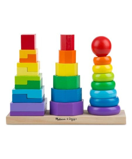 Wooden Geometric Stacker Set | Zulily