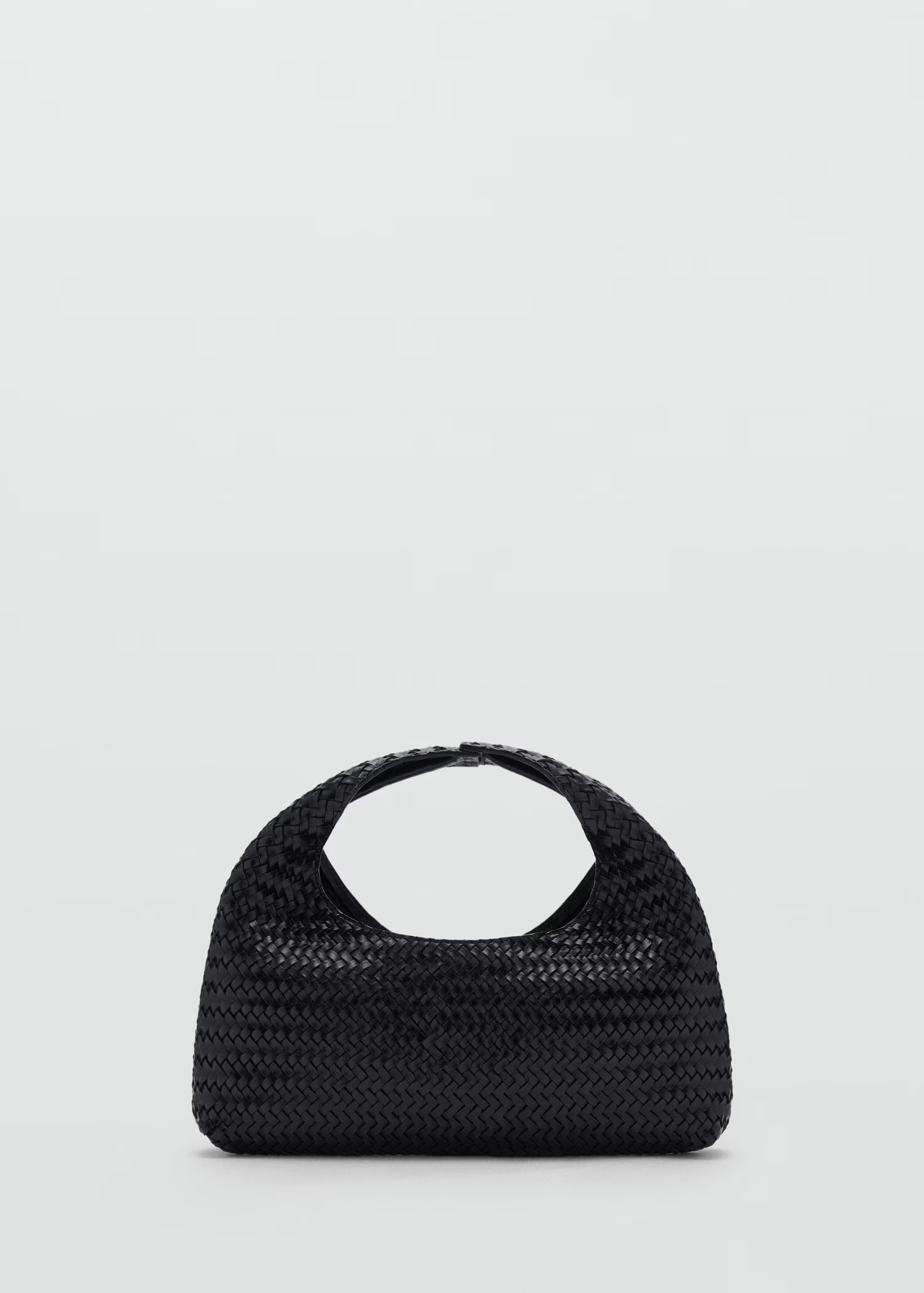 Braided leather handbag - Women | MANGO United Kingdom | MANGO (UK)