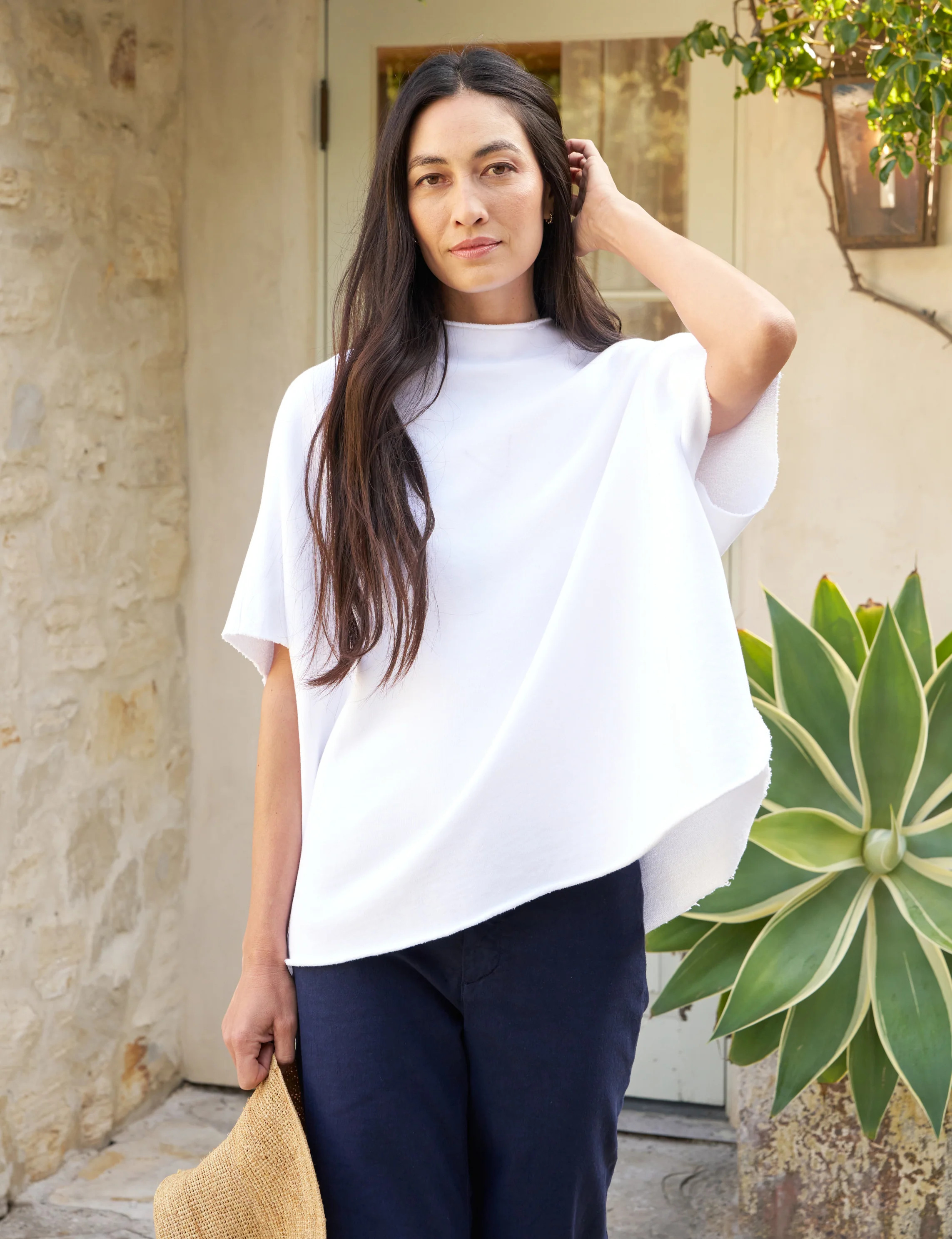 AUDREY White, Triple Fleece | Frank & Eileen