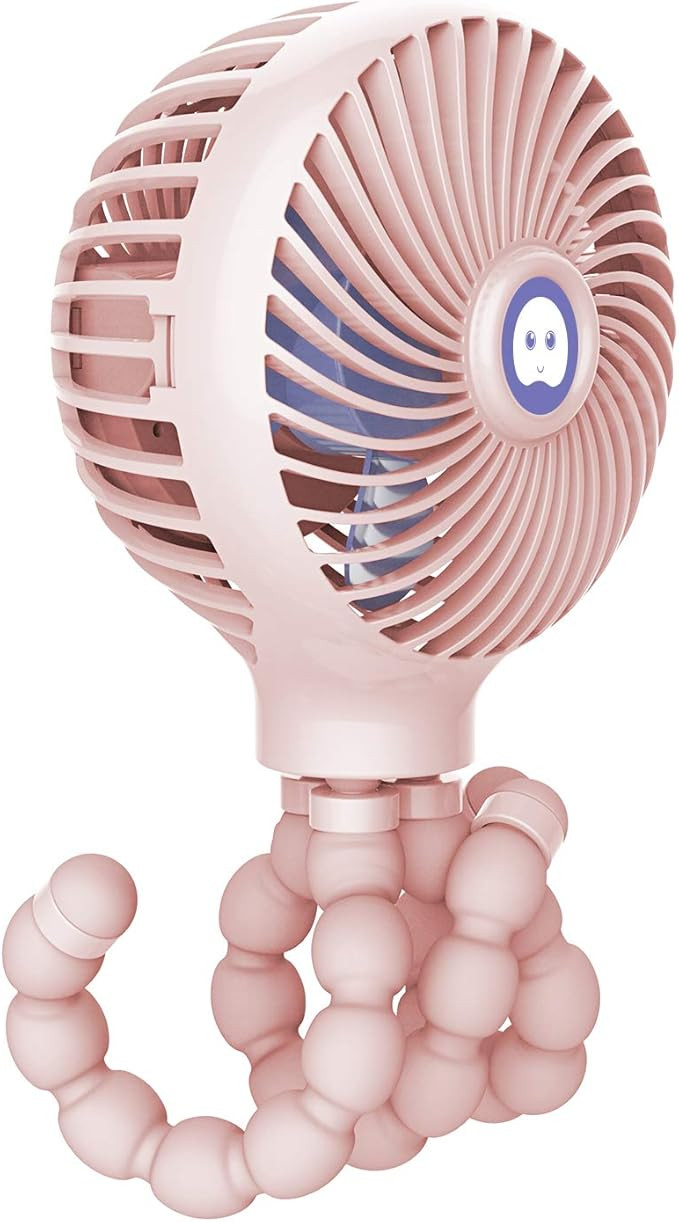 Mini Handheld Stroller Fan, TRELC Personal Portable Baby Fan with Flexible Tripod, 2021 Upgraded ... | Amazon (US)