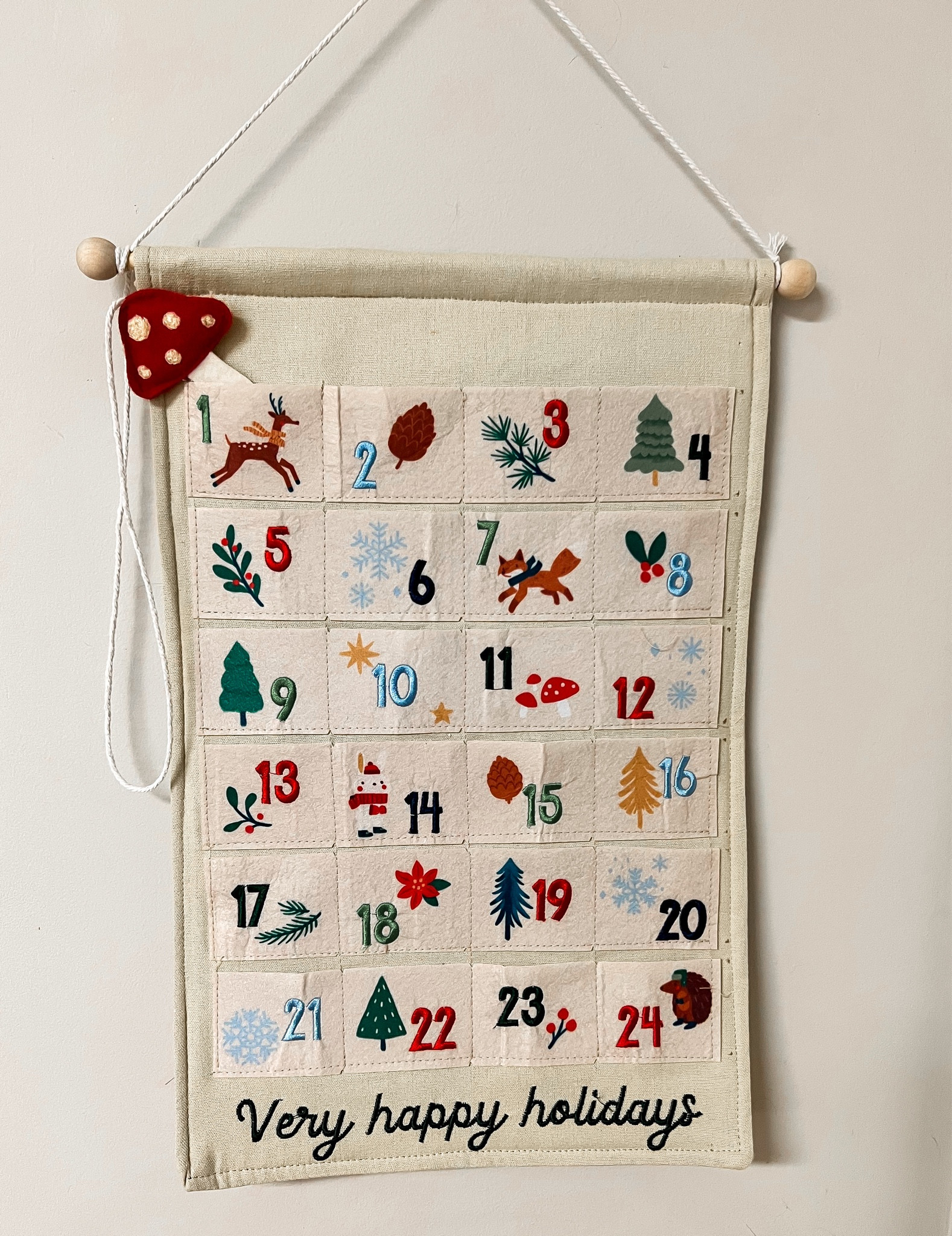 This HAD to come home with me! The cutest advent Christmas calendar. I’ll be putting Polaroids here. 

#LTKHome #LTKSeasonal #LTKHoliday