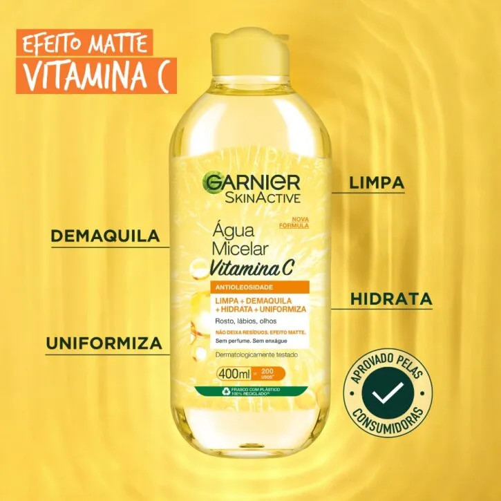 Água Micelar Garnier SkinActive Antioleosidade 400ml - Lojas REDE: A Maior Rede de Cosméticos d... | LOJAS REDE (BR)