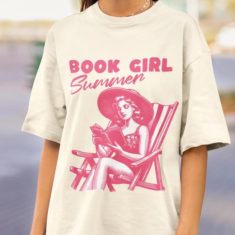 Book Girl Summer T-Shirt, Bookish Summer Shirt, Bookish Shirt, Book Lover Gift, Vacation Shirt, B... | Walmart (US)