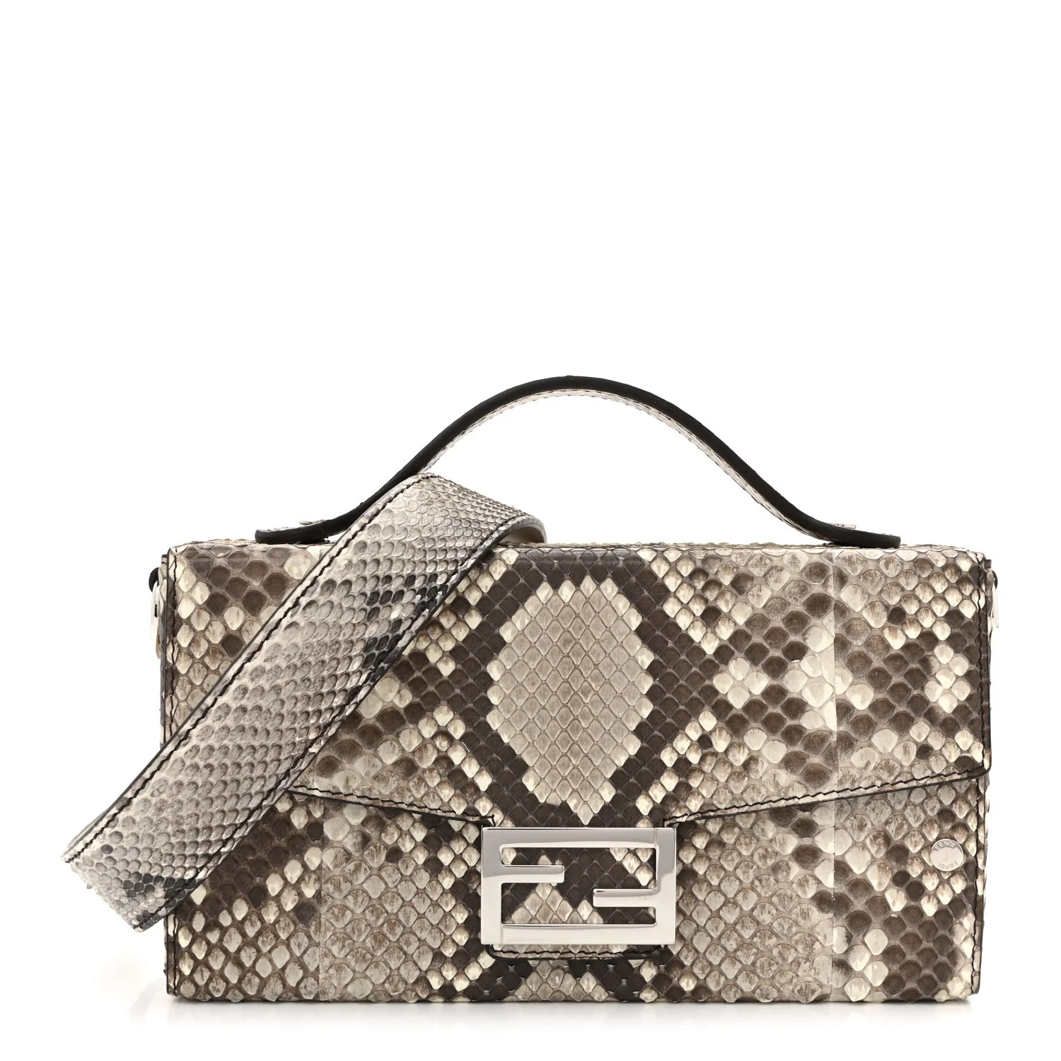 Snakeskin Baguette Soft Trunk White Camelia | FASHIONPHILE (US)