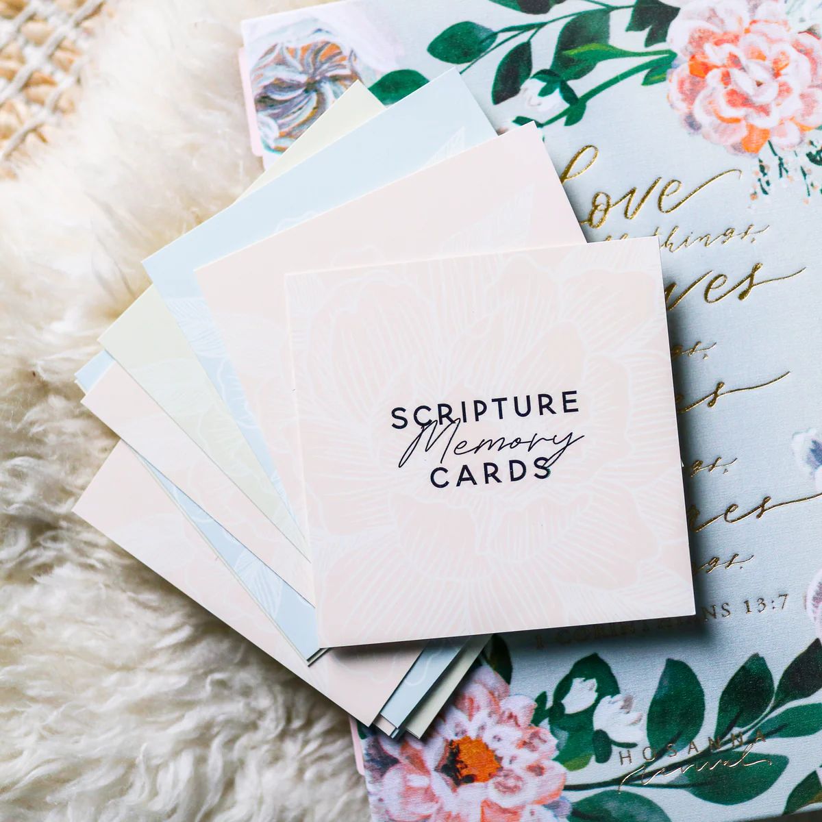 Scripture Memory Cards - Pastel Floral | The Daily Grace Co.