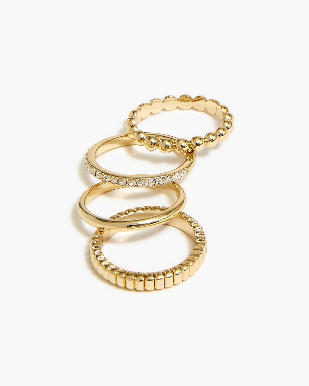 Crystal pavé rings pack | J.Crew Factory