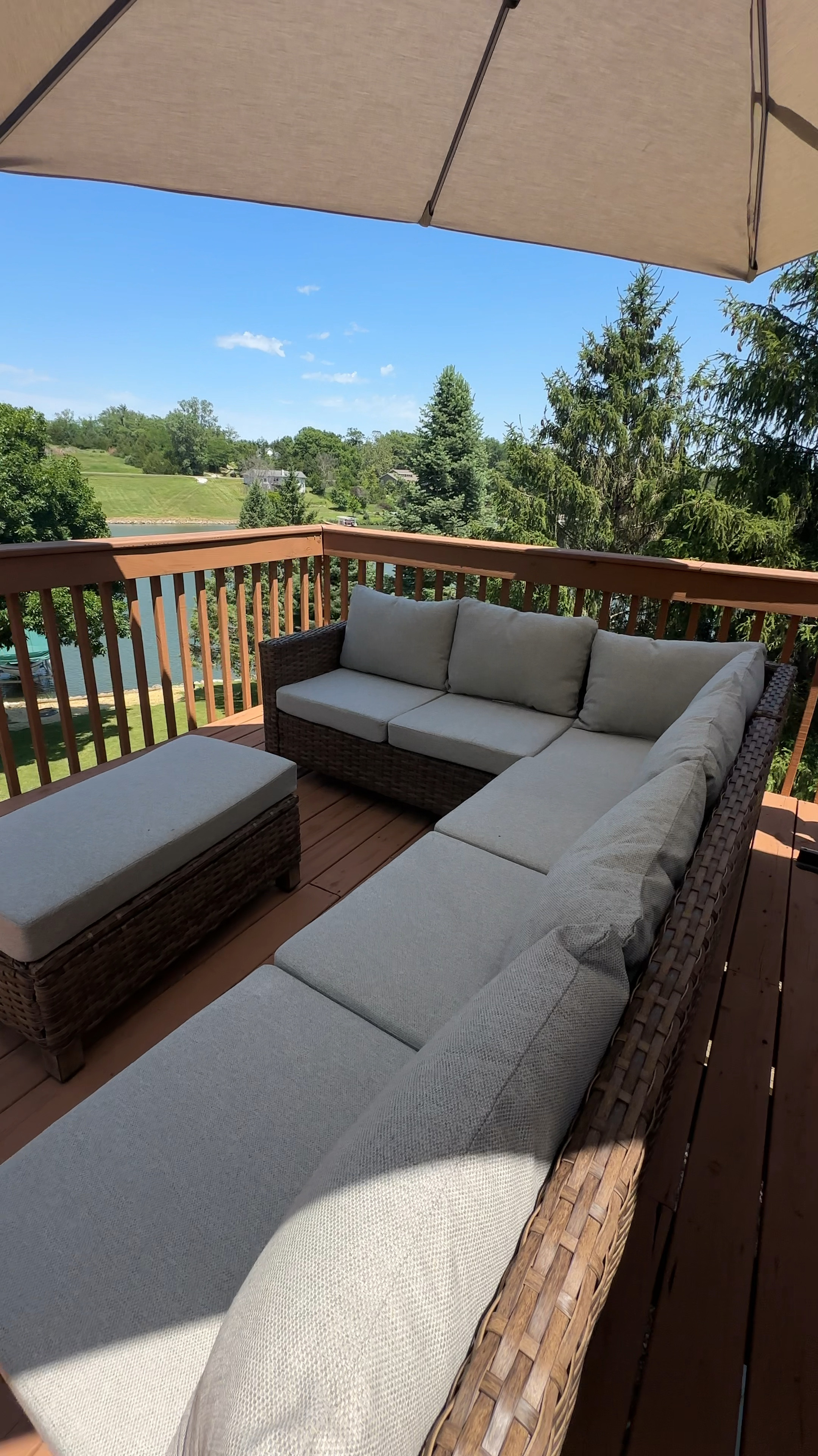 New outdoor sectional set for the lake 👏🏼👏🏼 I can’t believe we get all this for under $800!!

#LTKHome #LTKxWalmart #LTKSeasonal