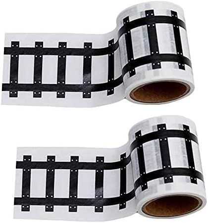 Race Car Track Road Tape Kids Toy Car Party Tape-Sticker Roll for Cars Track and Train Sets, Stic... | Amazon (US)