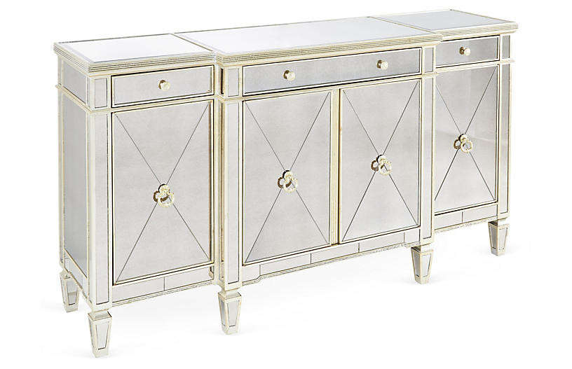 Robertson 70" Mirrored Sideboard, Silver | One Kings Lane