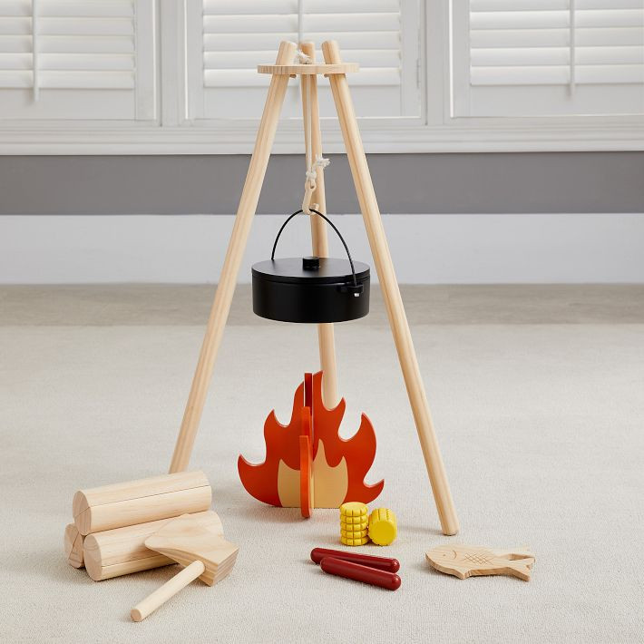 Wonder & Wise Home on the Range Toy Camping Set | West Elm (US)