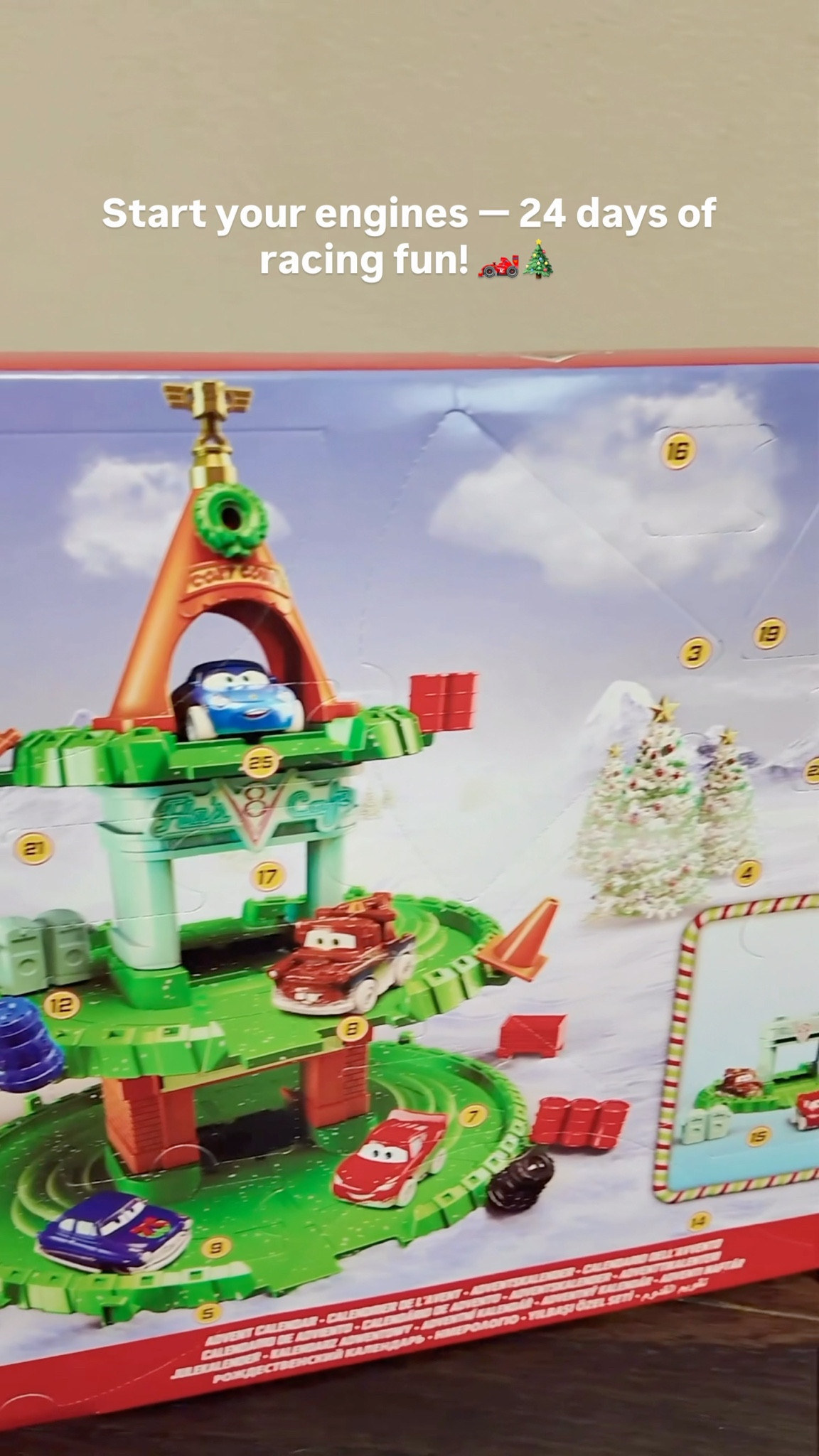 🏁 Ready, set, countdown!
This Disney Pixar Cars Advent Calendar is perfect for little racers — 25 play pieces including cars, accessories, and a festive display scene! A total hit for toddlers and preschoolers who love Lightning McQueen and friends.

🎁 Great for:
• Cars fans + vehicle lovers
• Holiday play setups
• Kids who love surprises

#LTKGiftGuide 

#LTKSeasonal #LTKFamily #LTKKids