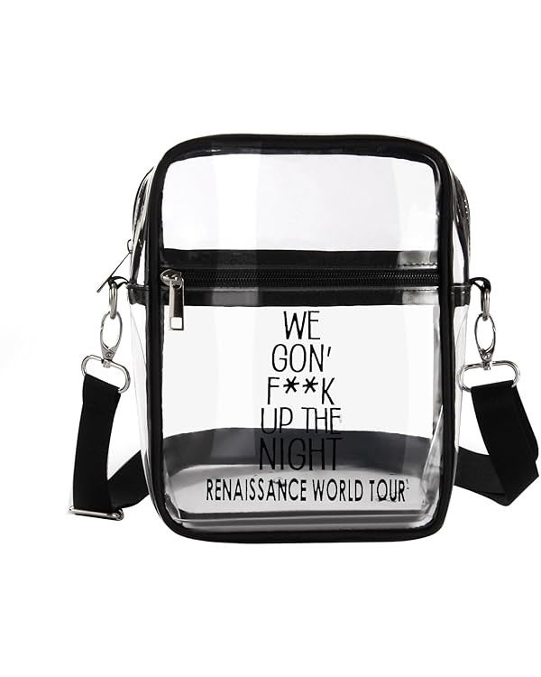 CAKEASY Clear Bag Stadium Approved for Renaissance World Tour - Clear Crossbody Purse Bag with Ad... | Amazon (US)