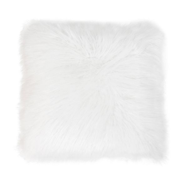 Keller Faux Mongolian Reverse To Micromink Throw Pillow - Décor Therapy | Target