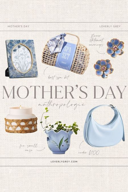 Loverly Grey Mother's Day finds from Anthropologie. I love this blue frame and spa set perfect for the mother in your life. 

#LTKSeasonal #LTKGiftGuide #LTKbeauty