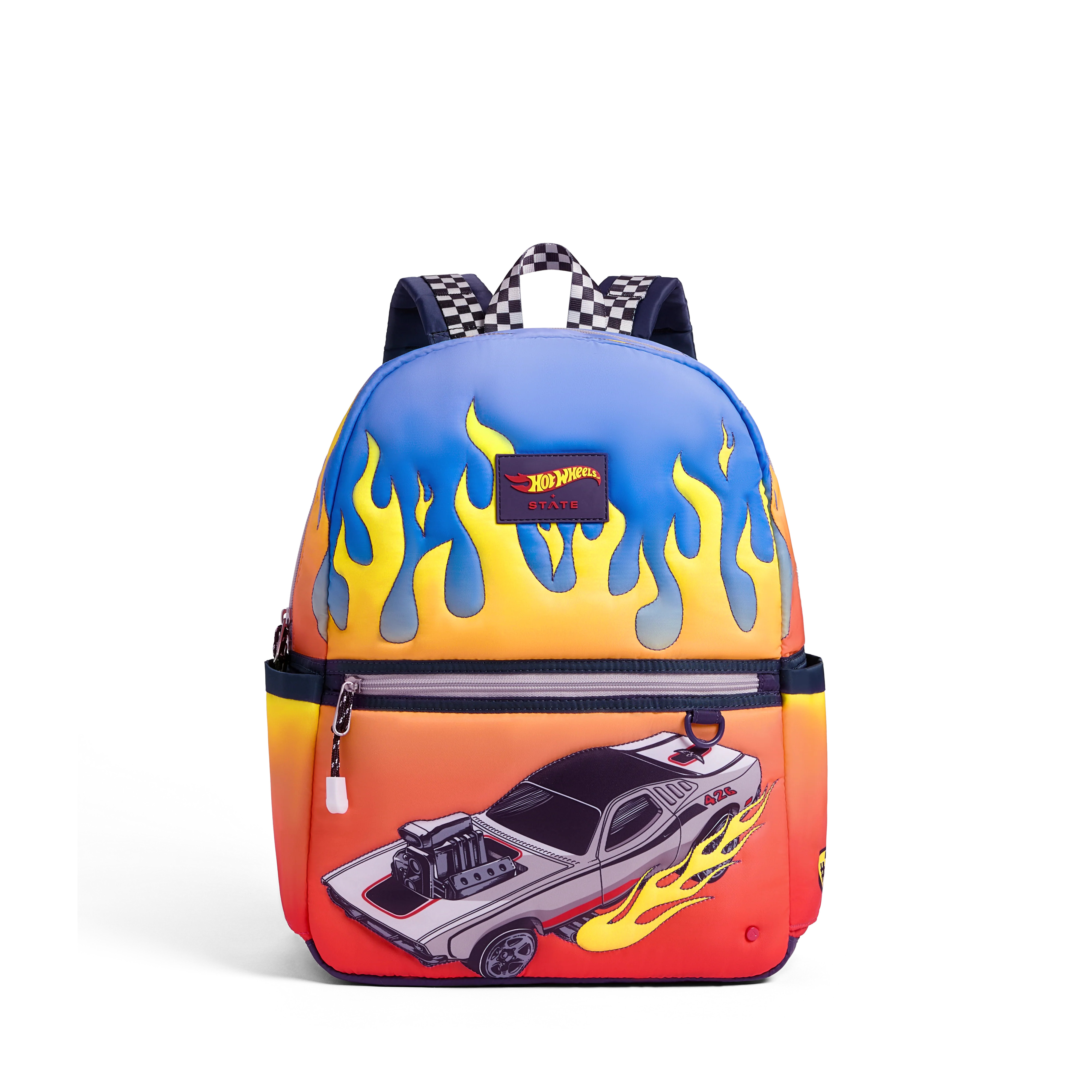 Hot Wheels™ Kane Kids Backpack Nylon Puffer Hot Wheels Flames | STATE Bags