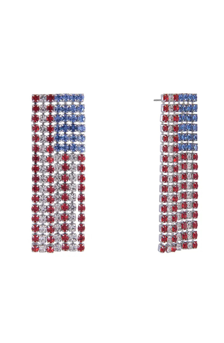 Hallmark American Flag Rhinestone Earrings | Nordstrom | Nordstrom