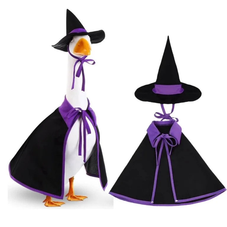 Porch Goose Halloween Outfit for 23 Inch Lawn Goose, Witch Costume Clothes for Goose Statue, Outd... | Walmart (US)