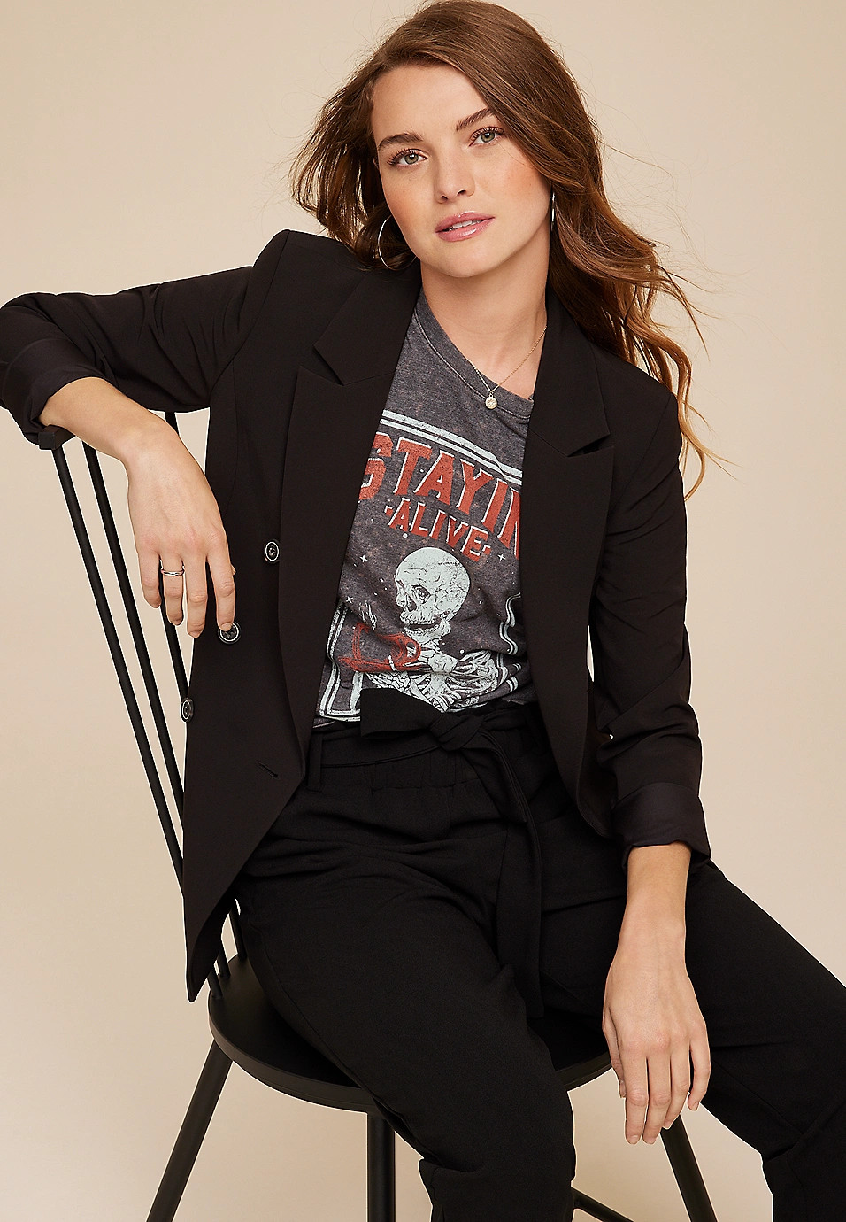 Stayin Alive Halloween Graphic Tee | Maurices