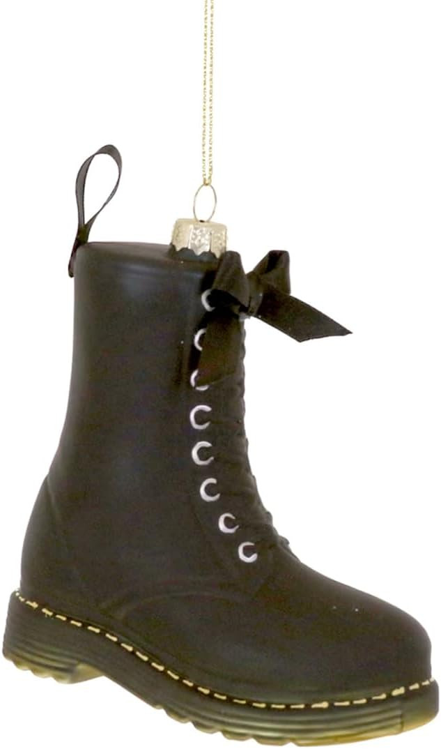 The Bridge Collection Black Combat Boot Christmas Ornament - Punk Rock Holiday Tree Decoration | Amazon (US)