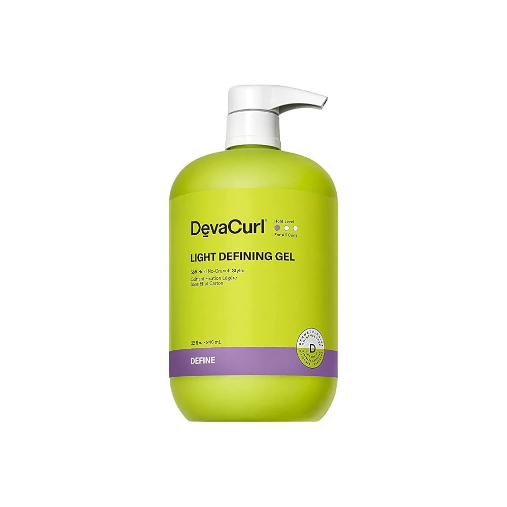 DevaCurl Light Defining Gel Soft Hold No-Crunch Styler | Non-Flaking Formula | Brings Natural Tex... | Amazon (US)