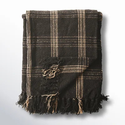 Eunice Fringed Woven Throw | Wayfair North America