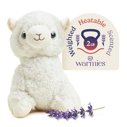 warmies Microwavable & Weighted Stuffed Animals, Llama - Heated Stuffed Animal Plushie for Warmth & Comfort - Cute Soft Plush Toys for Adults & Children (Boys, Girls, Babies & Toddlers) | Amazon (US)